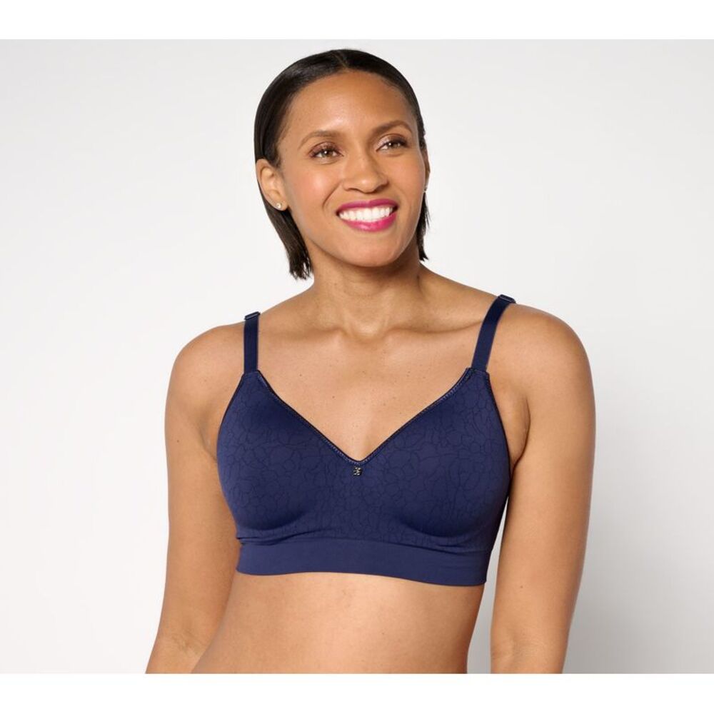 Gloria Vanderbilt Women's Bra Sz 38DD Breezies Cooling Comfort Blue A673210